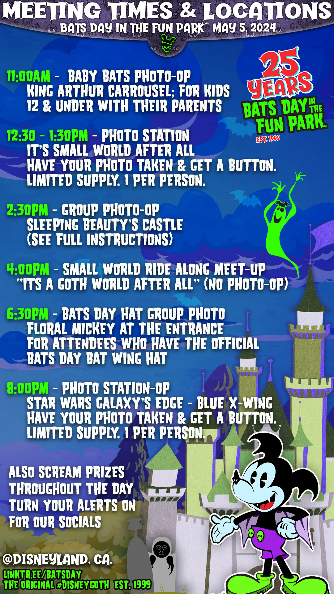 Bats Day in the Fun Park® The Original DisneyGoth Est. 1999 Official site